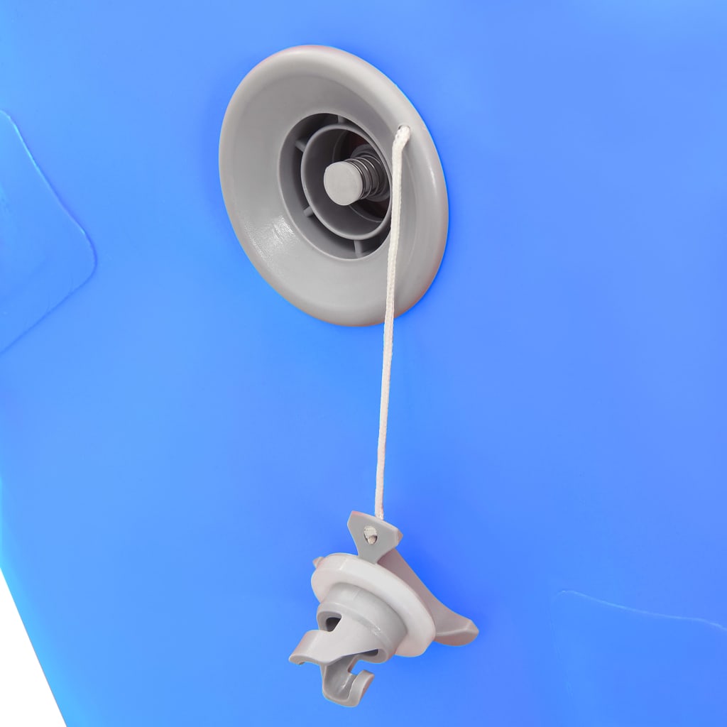 vidaXL Rouleau gonflable de gymnastique avec pompe 100x60 cm PVC Bleu