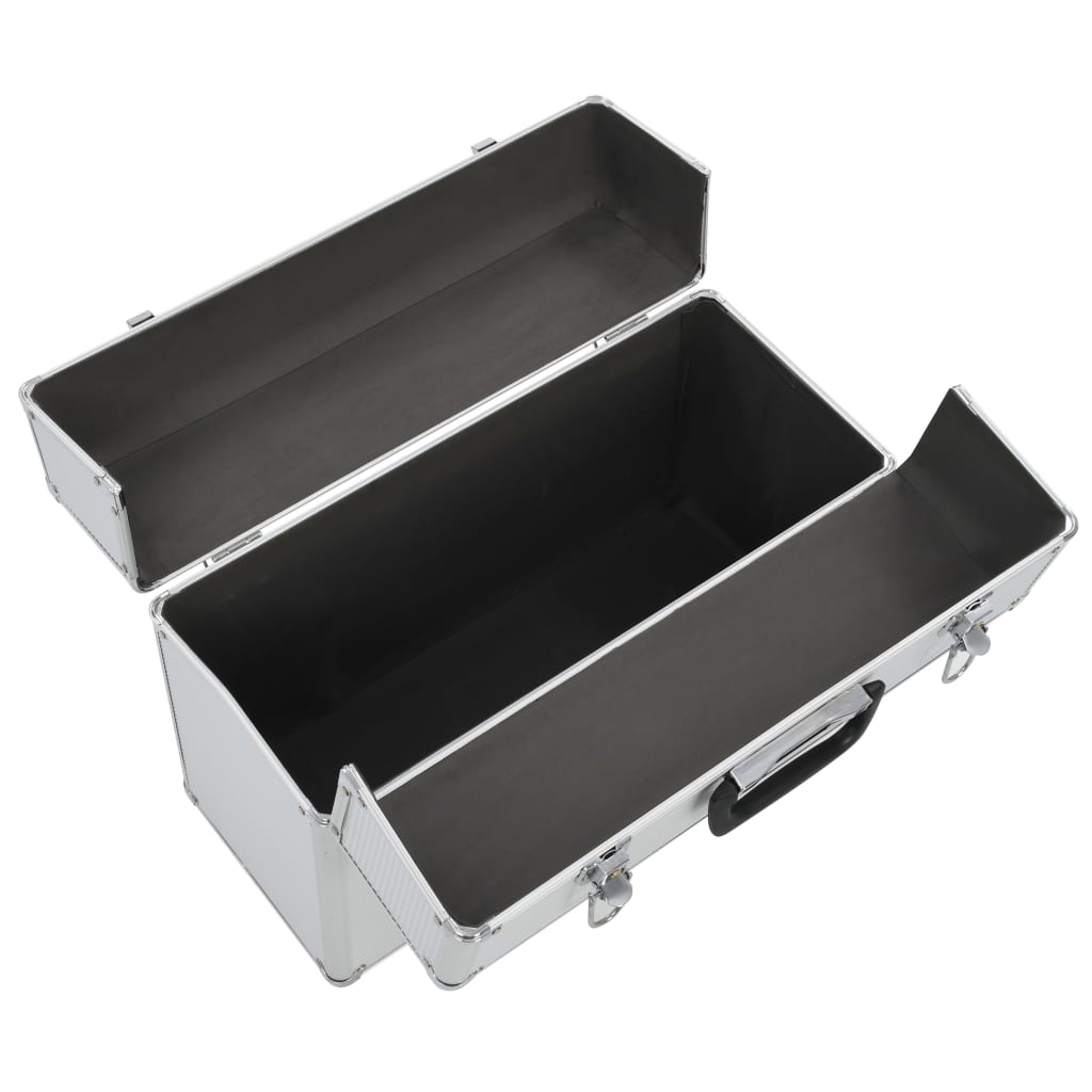 vidaXL Boîte à outils 47 x 36 x 20 cm Argenté Aluminium