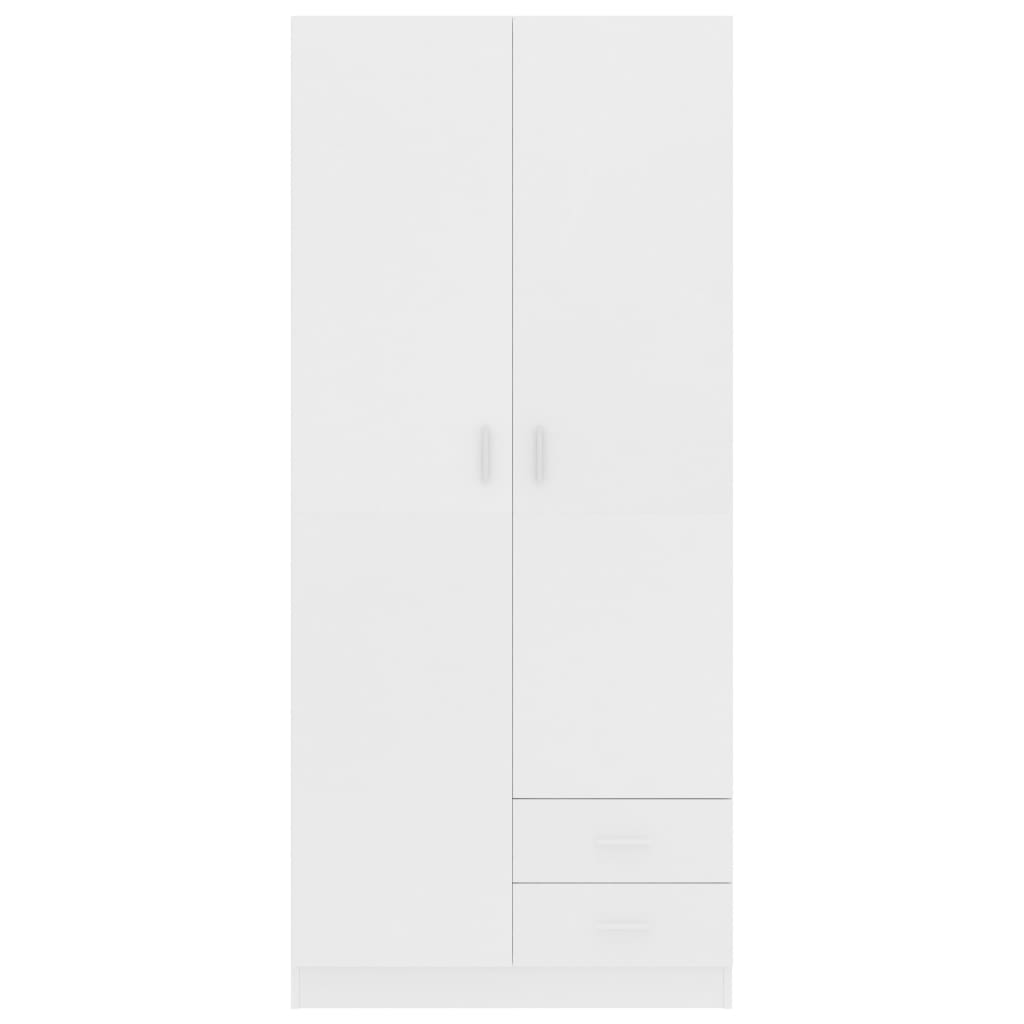 vidaXL Garde-robe Blanc 80x52x180 cm Aggloméré