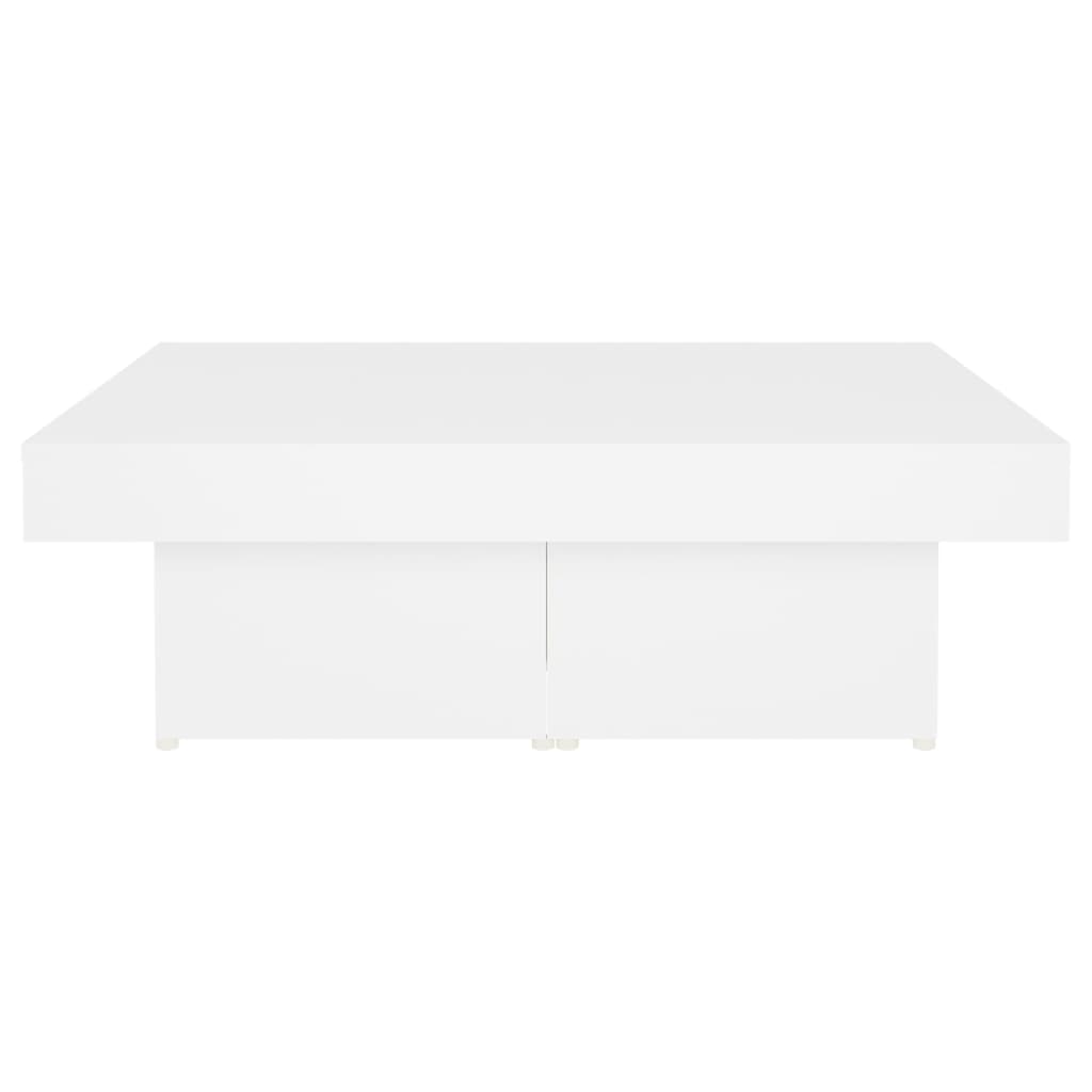 vidaXL Table basse Blanc 90x90x28 cm Aggloméré