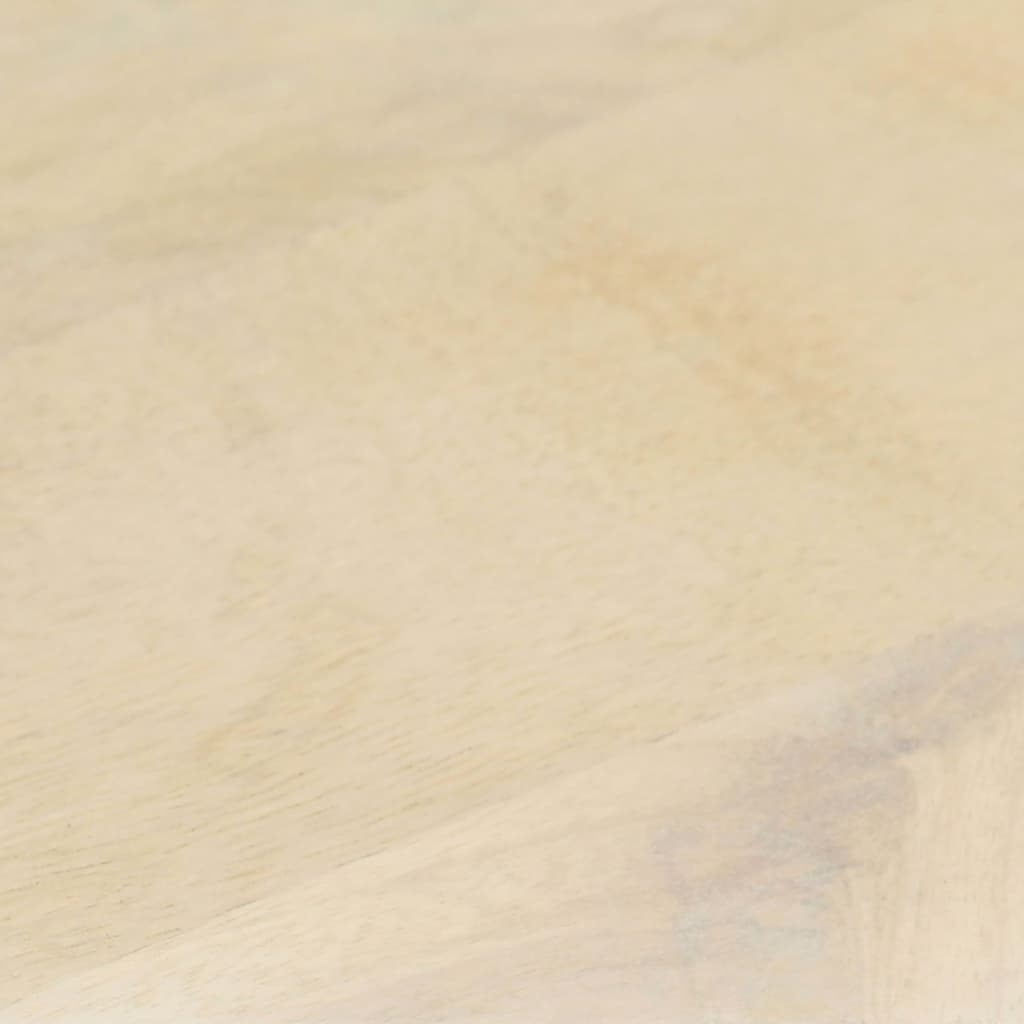 vidaXL Table basse Blanc 68x68x30 cm Bois de manguier solide