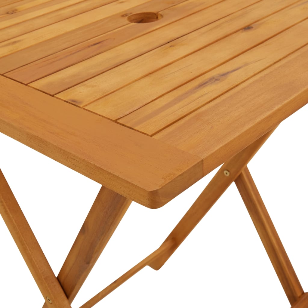 vidaXL Table pliable de jardin 60x60x75 cm Bois d'acacia solide