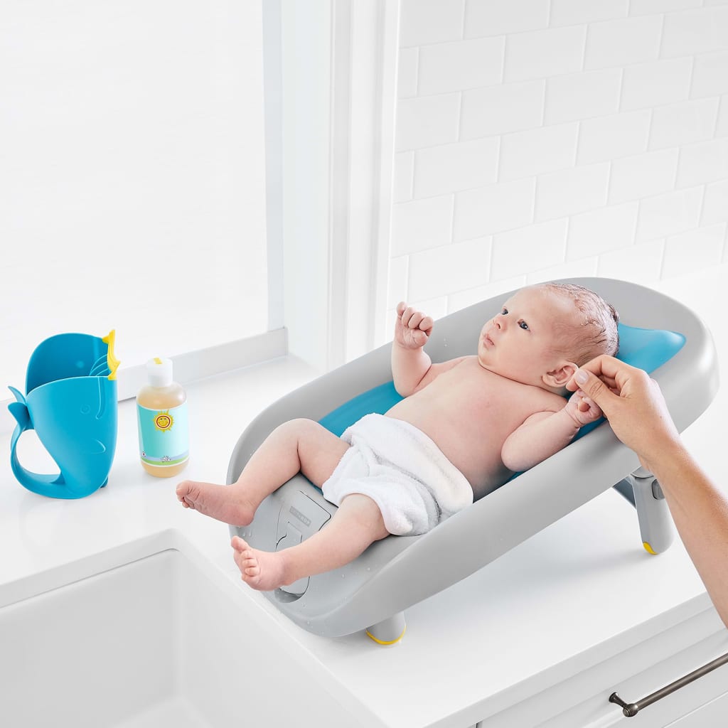 Skip Hop Siège de bain inclinable pour bébés Moby Bleu