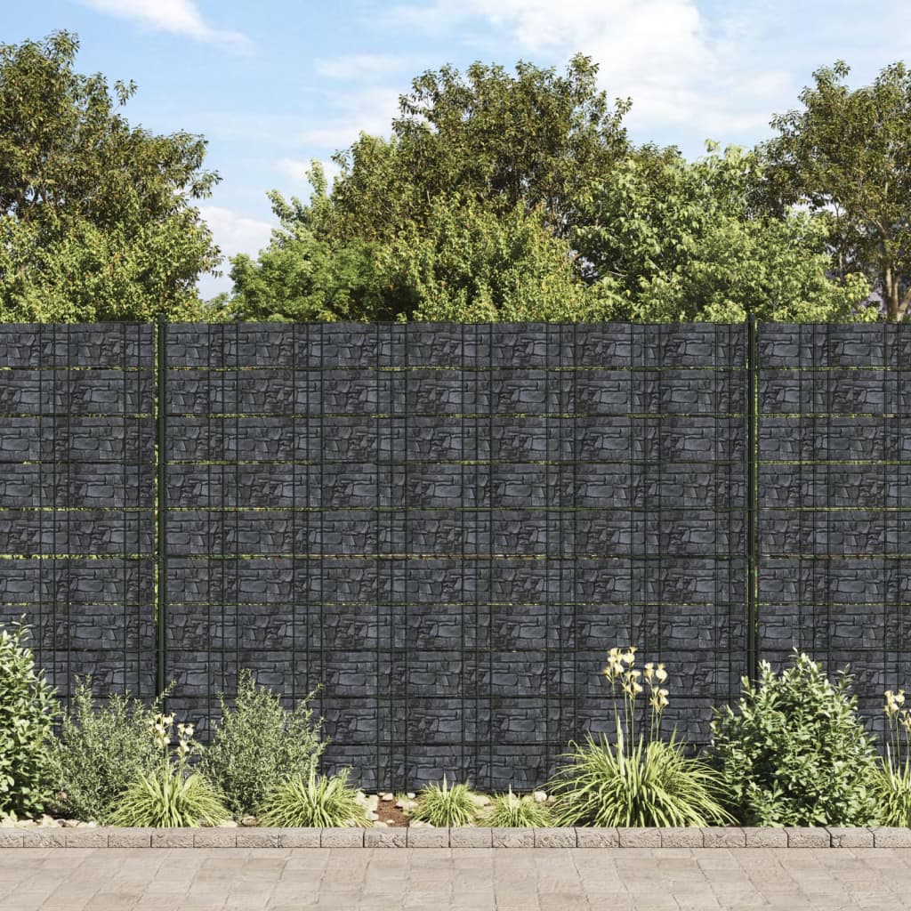 vidaXL Écran d'intimité de jardin PVC 70x0,19 m Gris