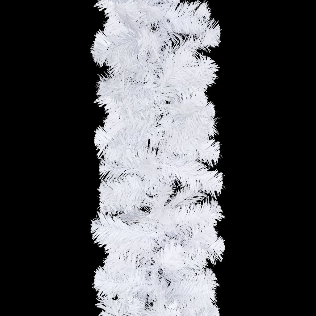 vidaXL Guirlandes de Noël 4 pcs Blanc 270 cm PVC