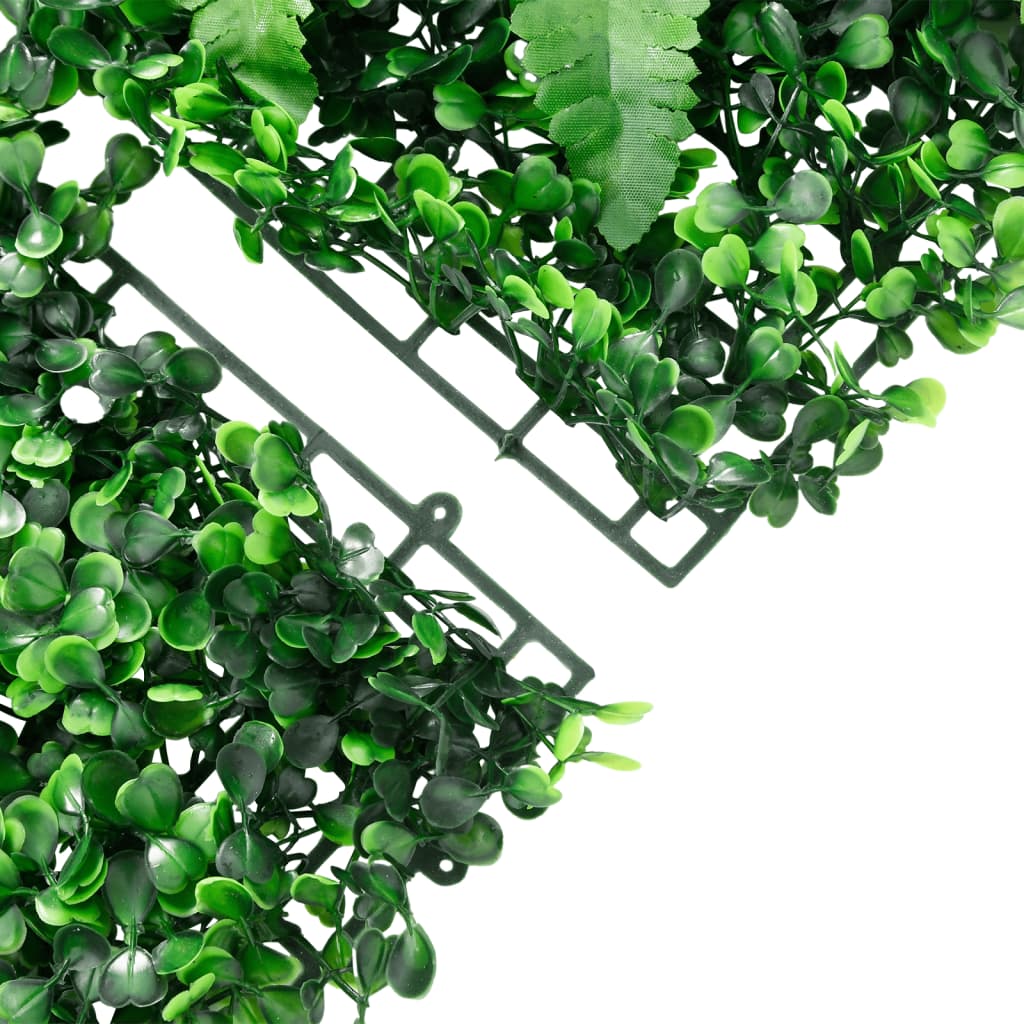  vidaXL Clôture à plantes artificielles 6 pcs vert 40x60 cm