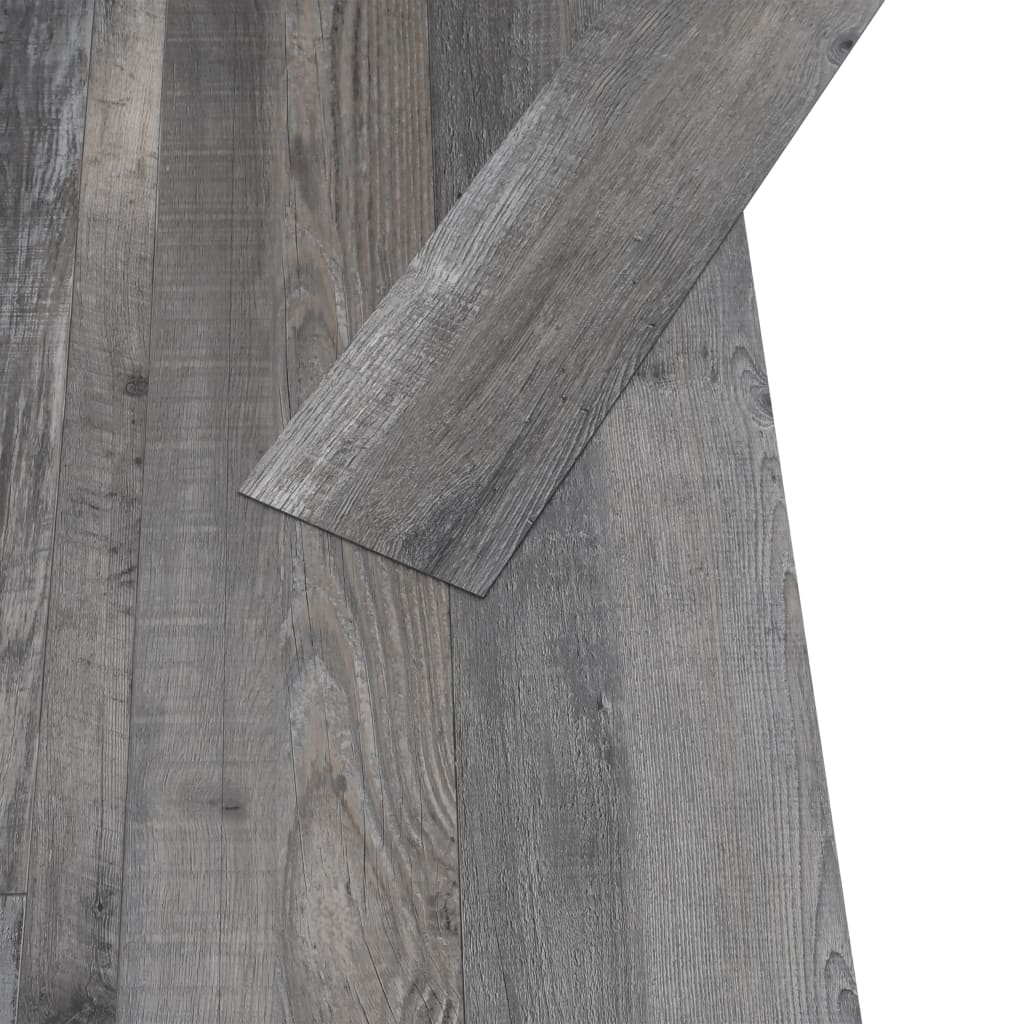 vidaXL Planches de plancher PVC 4,46m² 3mm Autoadhésif Bois industriel