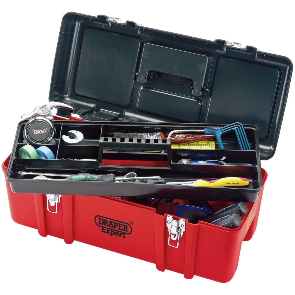 Draper Tools Boîte à outils experte avec bac de rangement 58x26,5x25cm