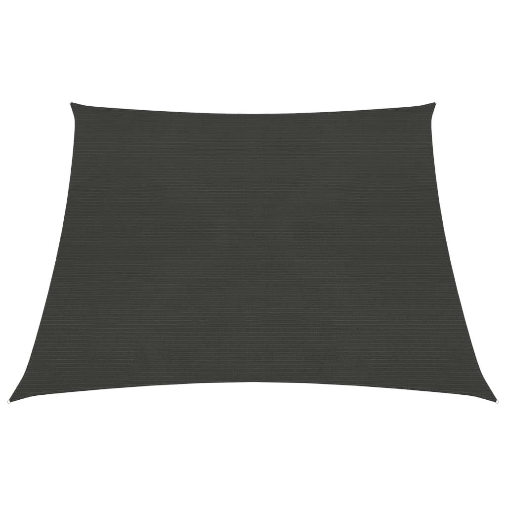 vidaXL Voile d'ombrage 160 g/m² Anthracite 4/5x3 m PEHD