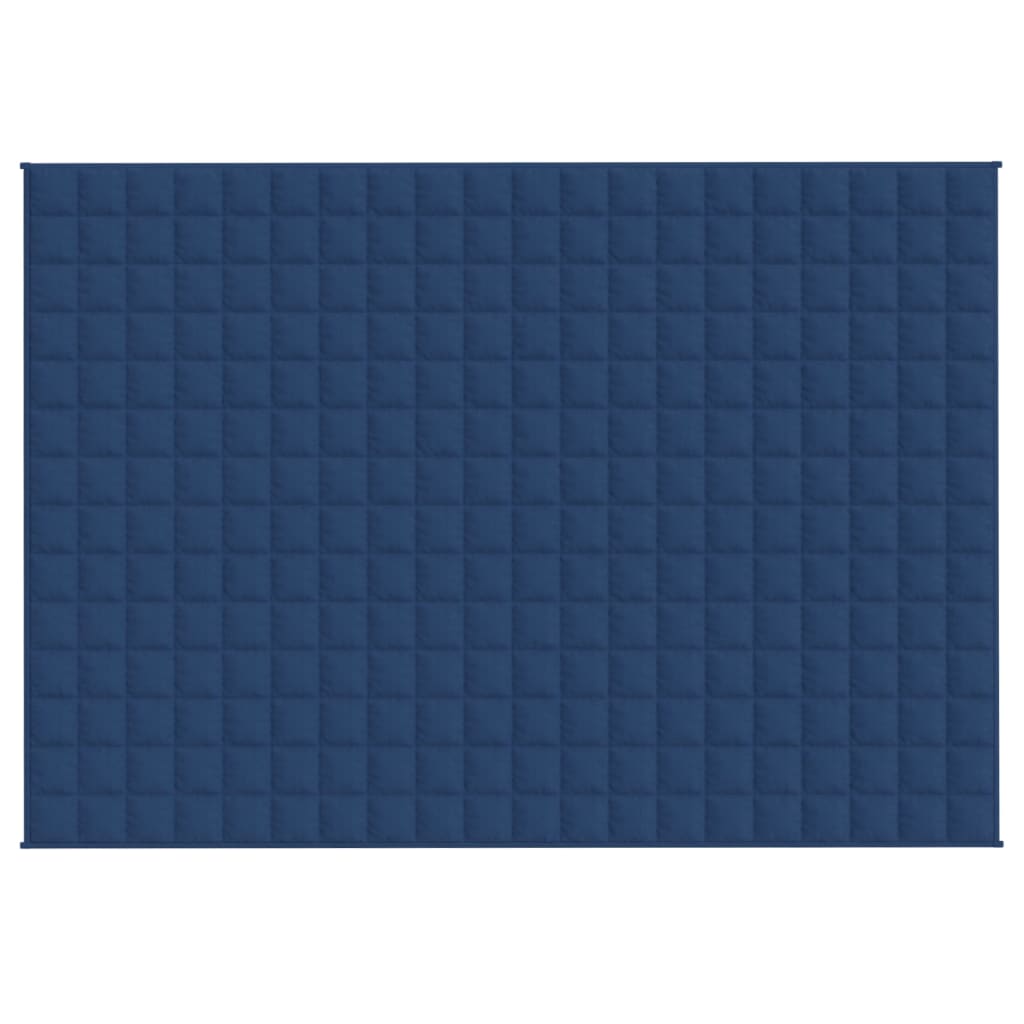 vidaXL Couverture lestée Bleu 140x200 cm 10 kg Tissu