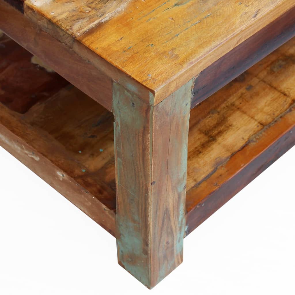 vidaXL Table basse Bois de récupération massif 90x45x35 cm