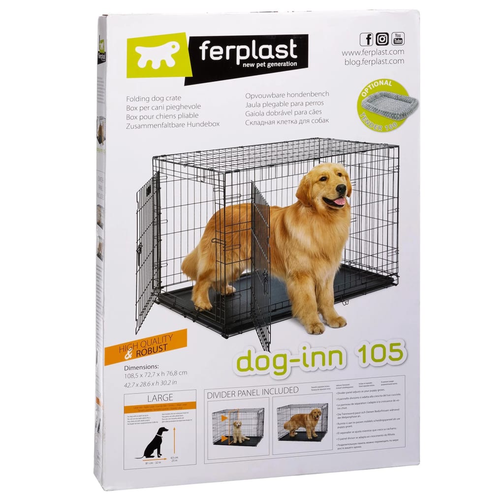 Ferplast Ferplast Cage de transport pliable pour chiens DOG-INN