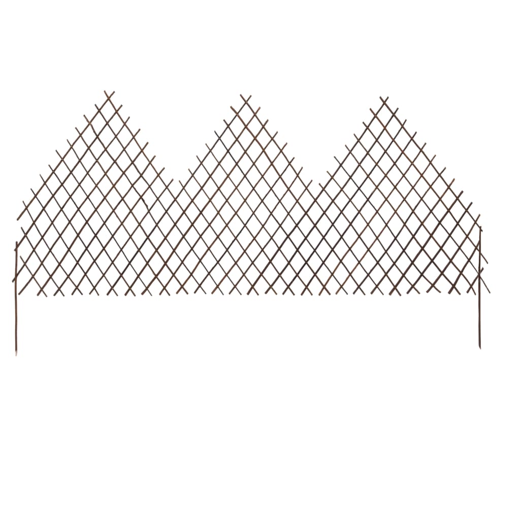 vidaXL Clôtures en treillis de jardin 5 pcs 170x105 cm Saule
