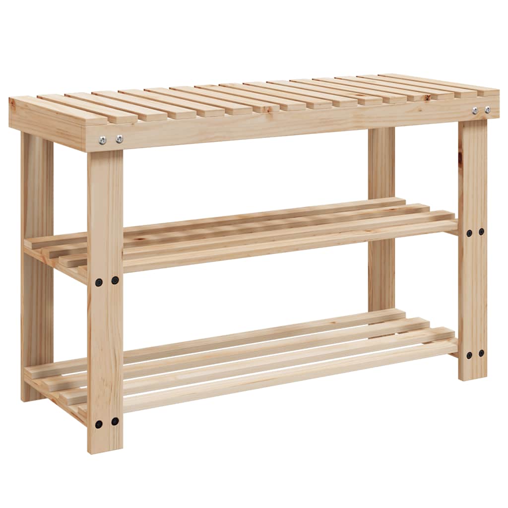 Bibliothèque étagère Meuble De Rangement - Corona 46x29x100 Cm Bois De Pin Massif Bt718 99057415