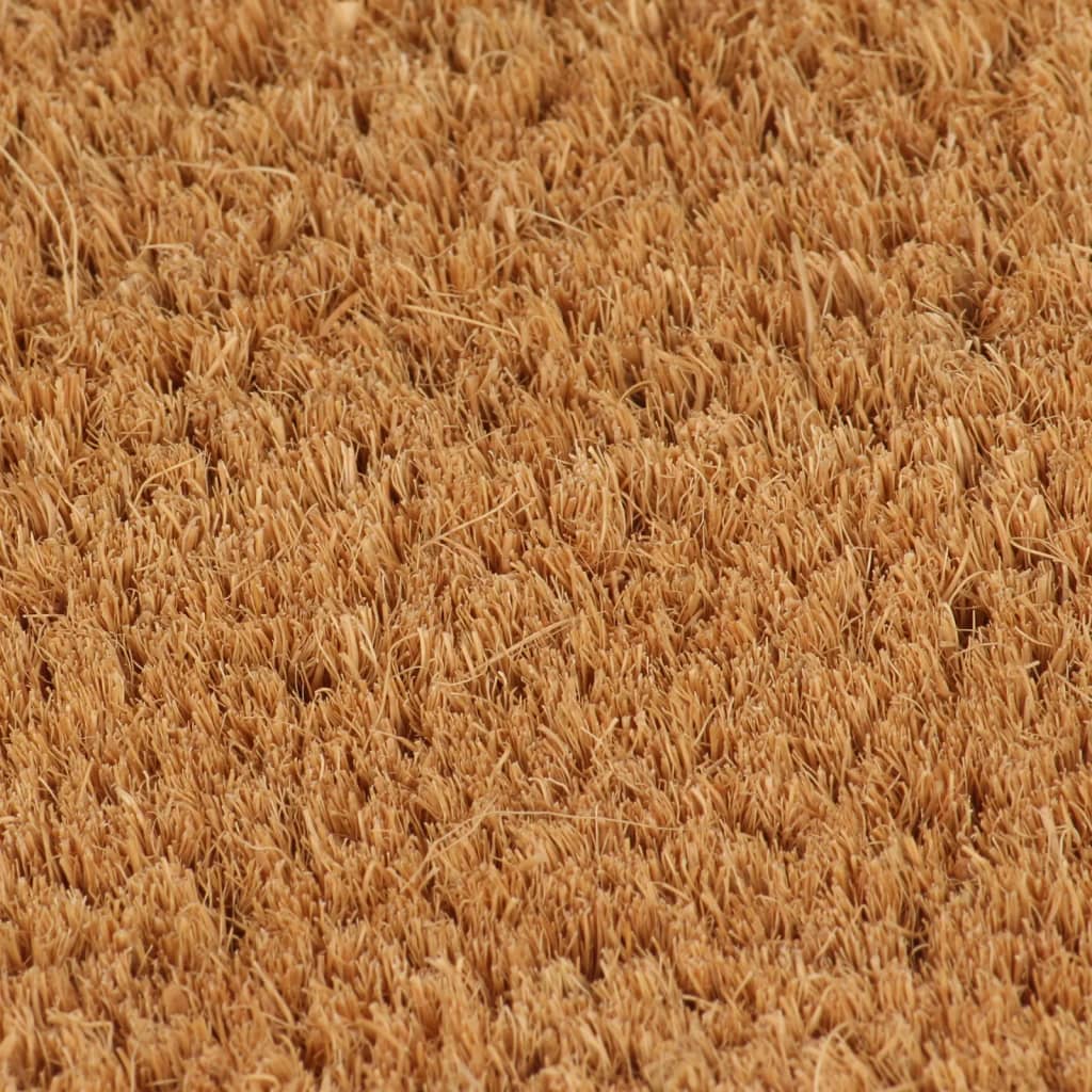 vidaXL Tapis de porte naturel 90x150 cm fibre de coco touffeté
