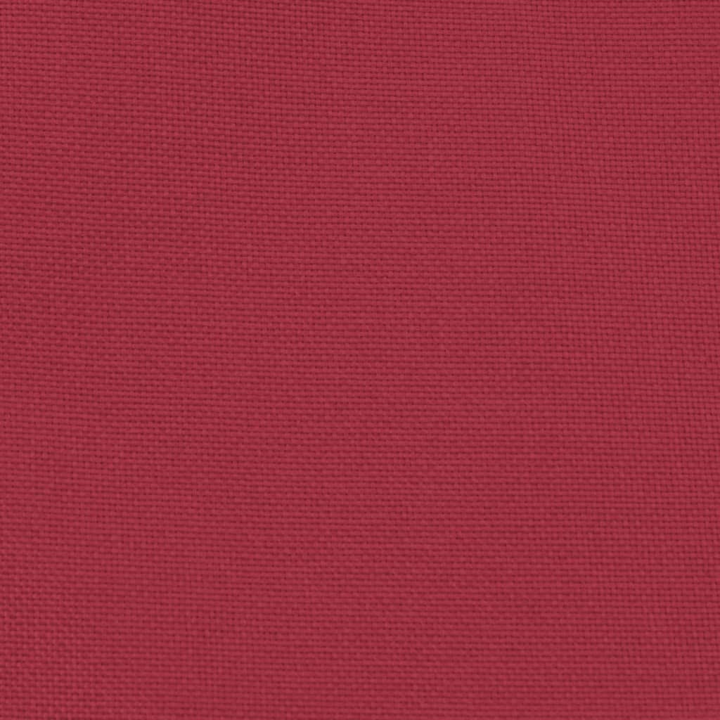 vidaXL Fauteuil cabriolet avec repose-pied rouge bordeaux tissu
