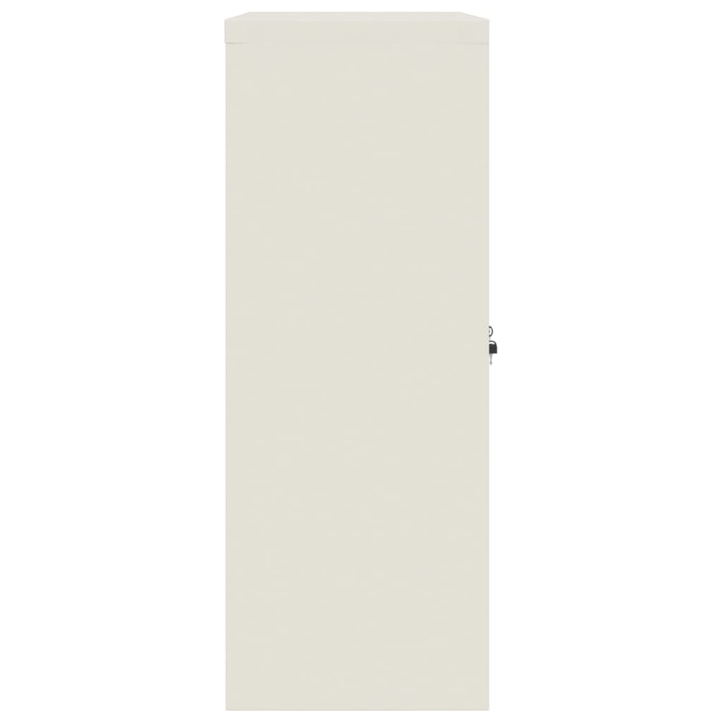 vidaXL Classeur blanc 90x40x105 cm acier