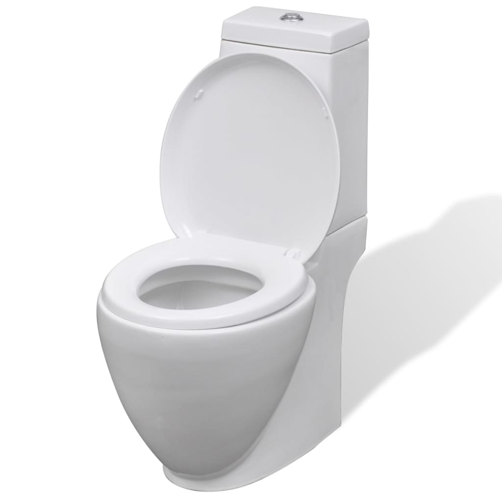 Set WC E Bidet In Ceramica Bianca - Con Sciacquone A Doppio Scarico E Chiusura Morbida - Foto 13