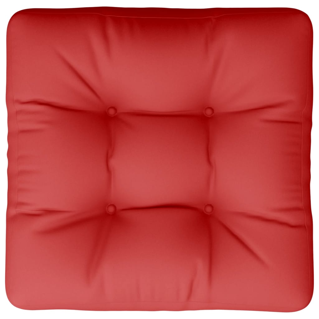 vidaXL Coussin de palette rouge 60x60x12 cm tissu
