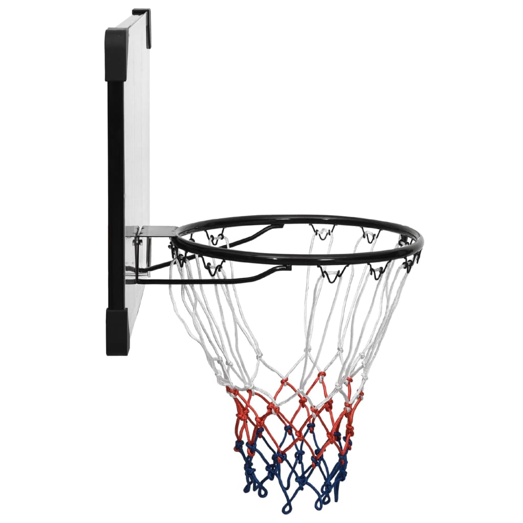 vidaXL Panneau de basket-ball Transparent 71x45x2,5 cm Polycarbonate