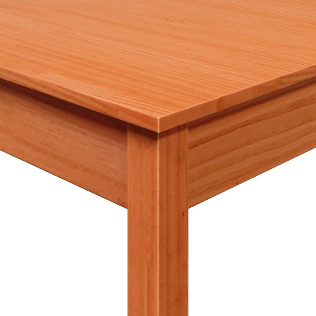 vidaXL Table à manger cire marron 55x55x75 cm bois massif de pin