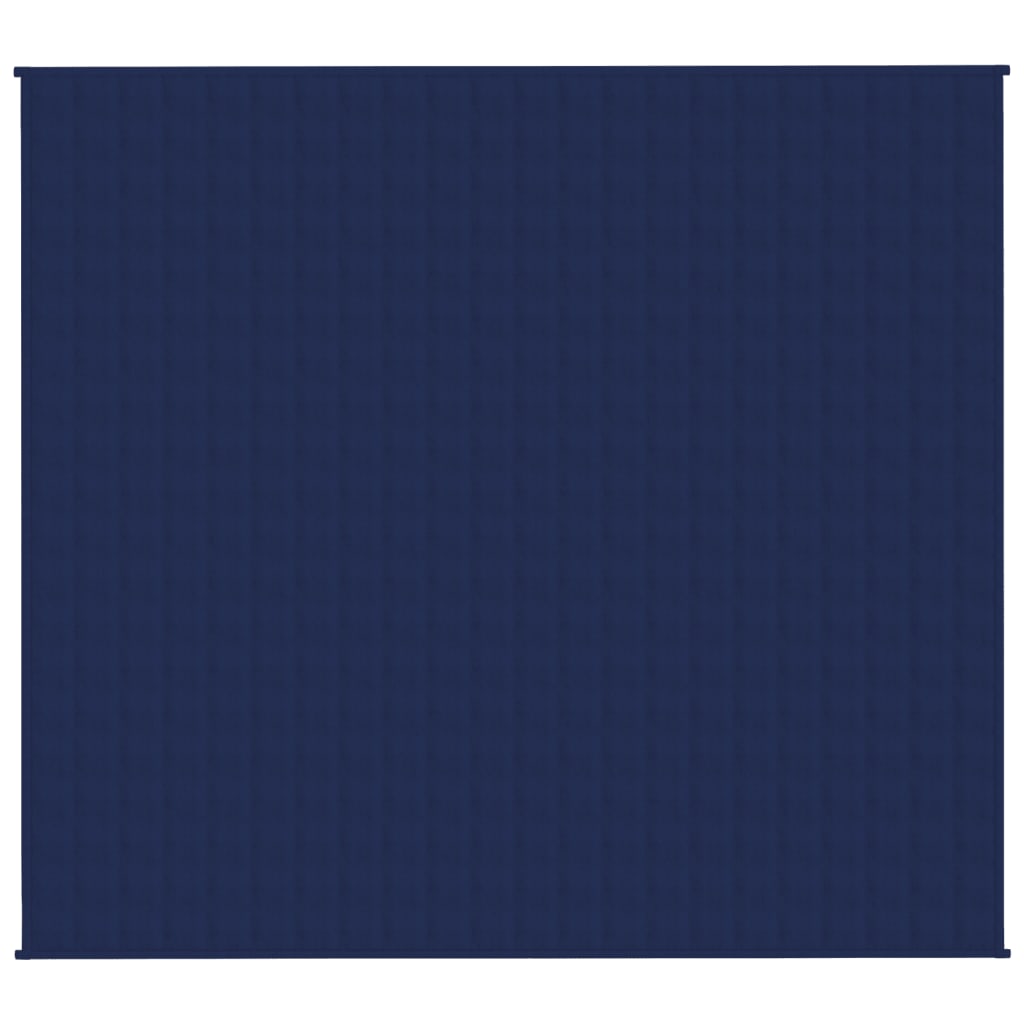 vidaXL Couverture lestée Bleu 200x225 cm 9 kg Tissu