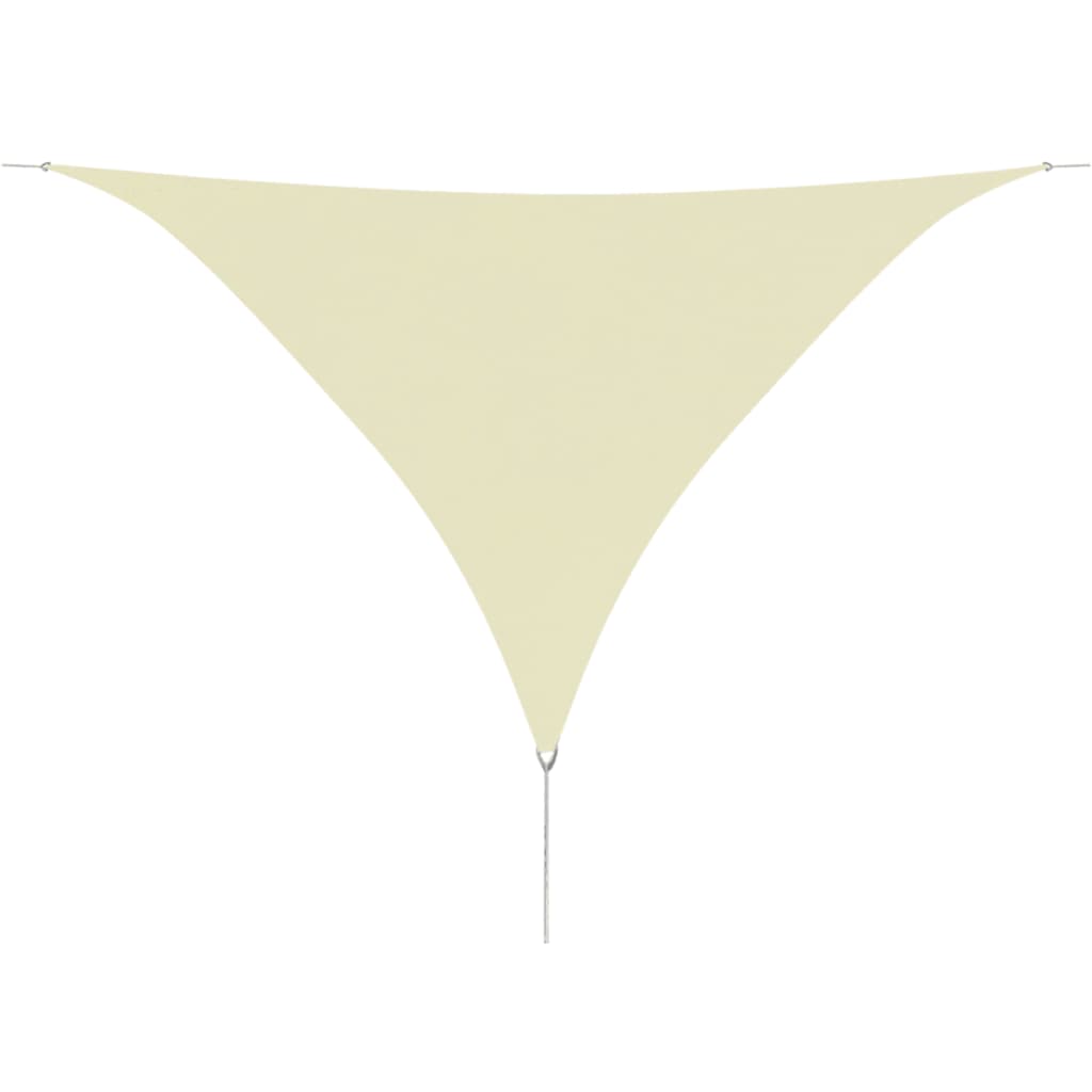 vidaXL Voile de parasol Tissu Oxford triangulaire 5x6x6 m Crème