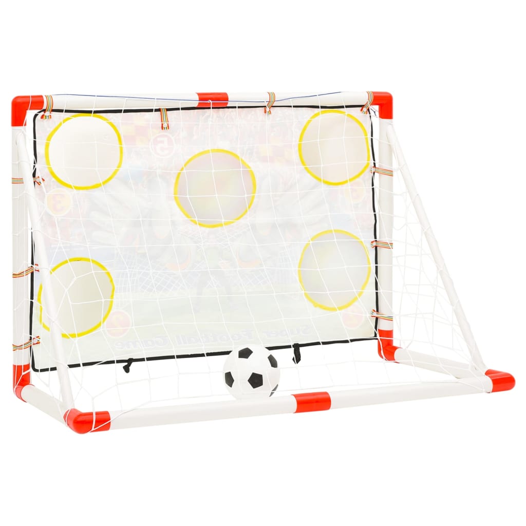 vidaXL Ensemble de buts de football enfant avec panneau 120x51x77,5 cm
