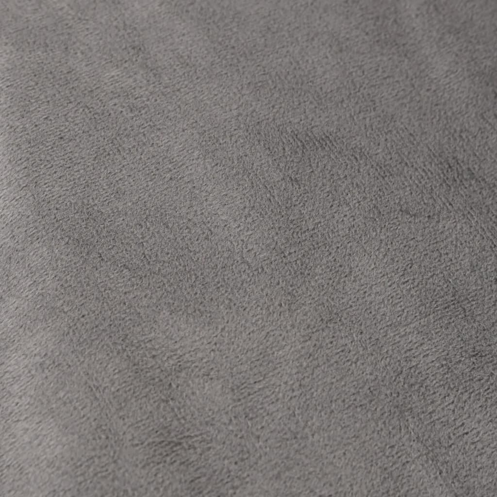 vidaXL Couverture lestée avec housse Gris 138x200 cm 10 kg Tissu