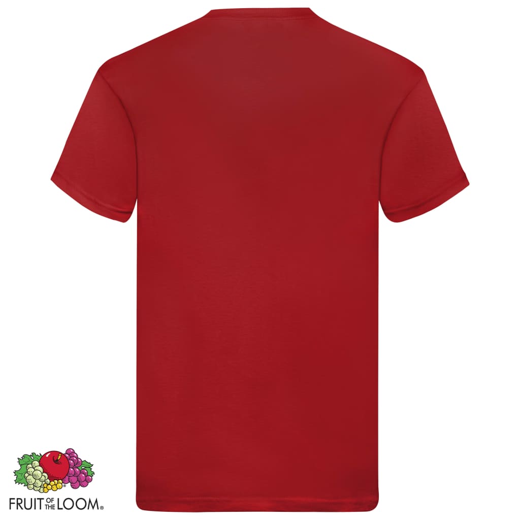 Fruit of the Loom T-shirts originaux 5 pcs Rouge M Coton