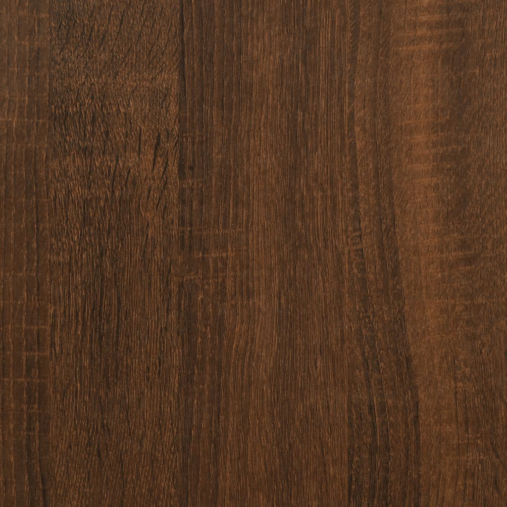 vidaXL Table d'appoint chêne marron 50x50x60 cm bois d'ingénierie