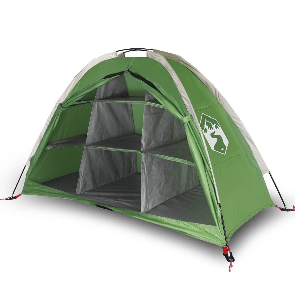 vidaXL Tente de rangement avec 9 compartiments vert imperméable