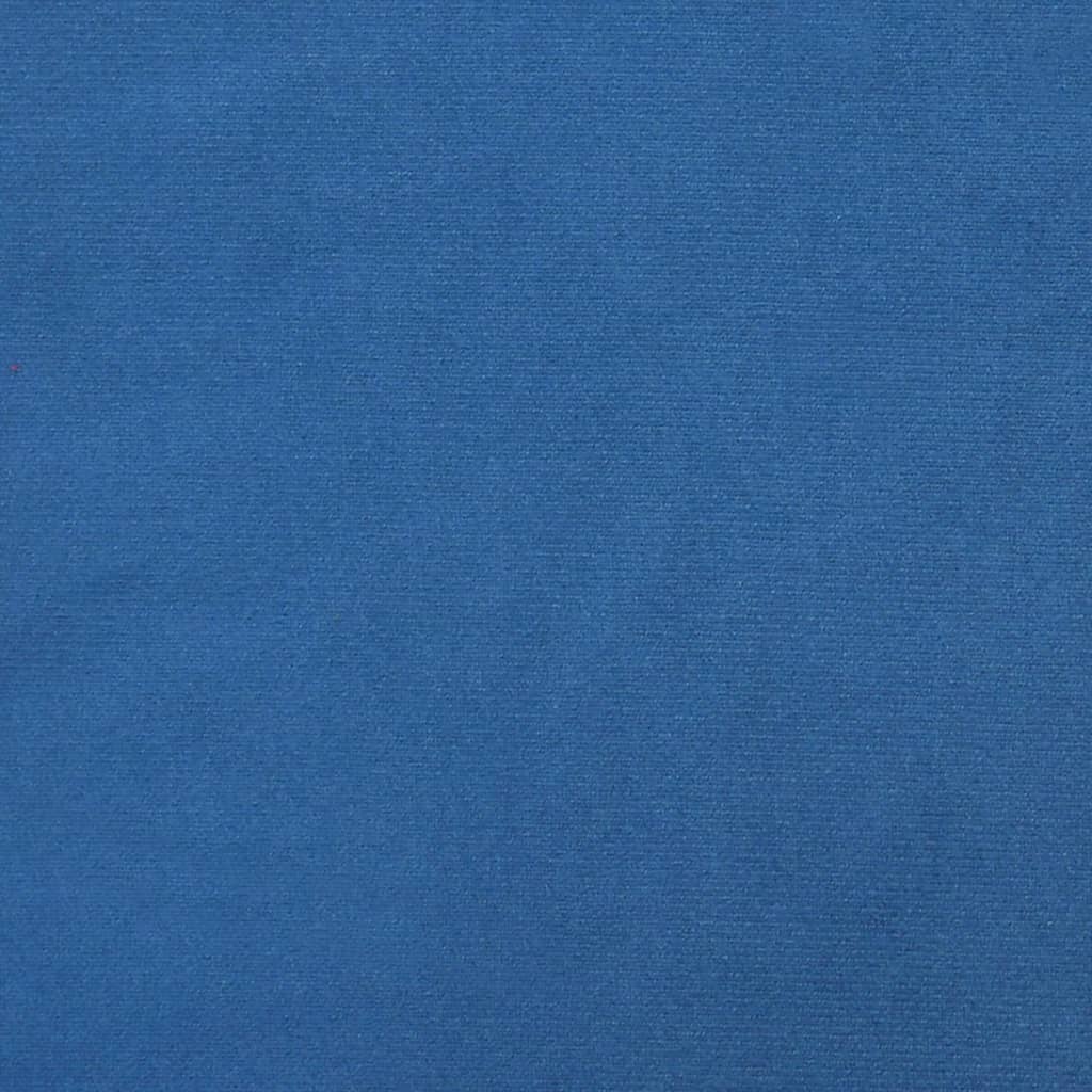vidaXL Chaises pivotantes de salle à manger 4 pcs Bleu Velours