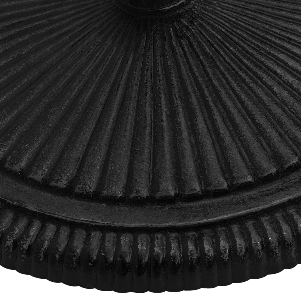vidaXL Socle de parasol Noir 45x45x30 cm Fonte