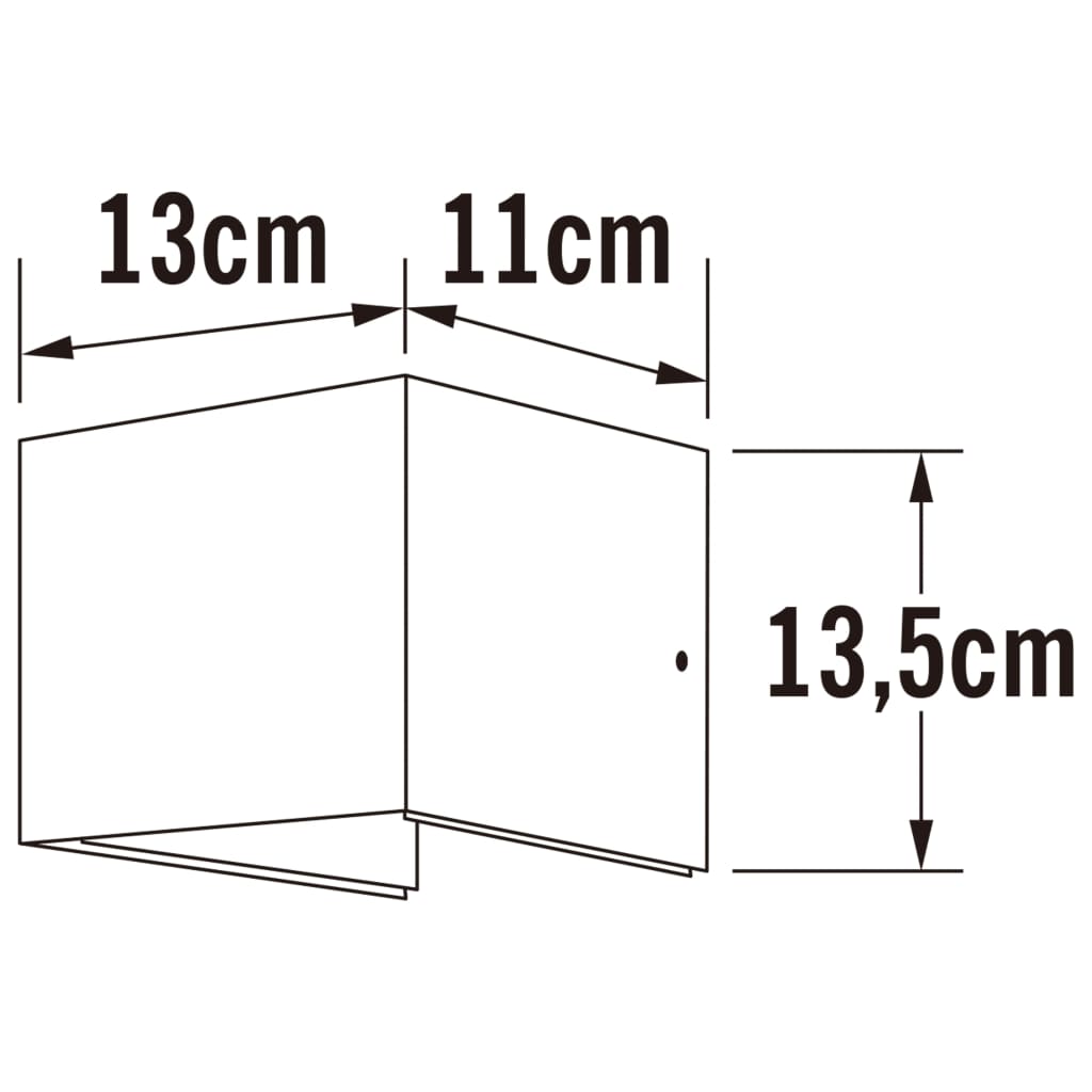 KONSTSMIDE Applique à LED Cremona 2x3W 11x13x13,5 cm