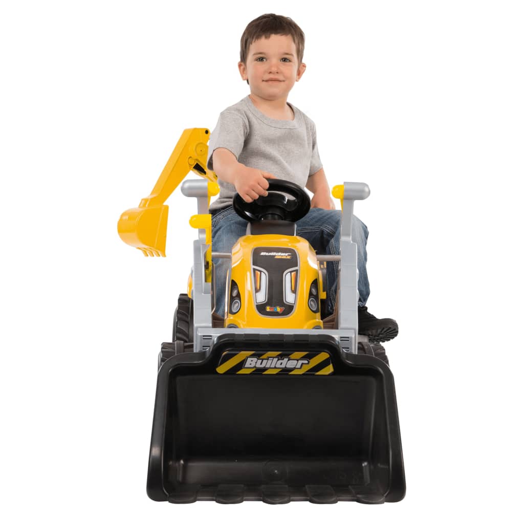 Smoby Tracteur et remorque pour enfants Builder Max Jaune et noir