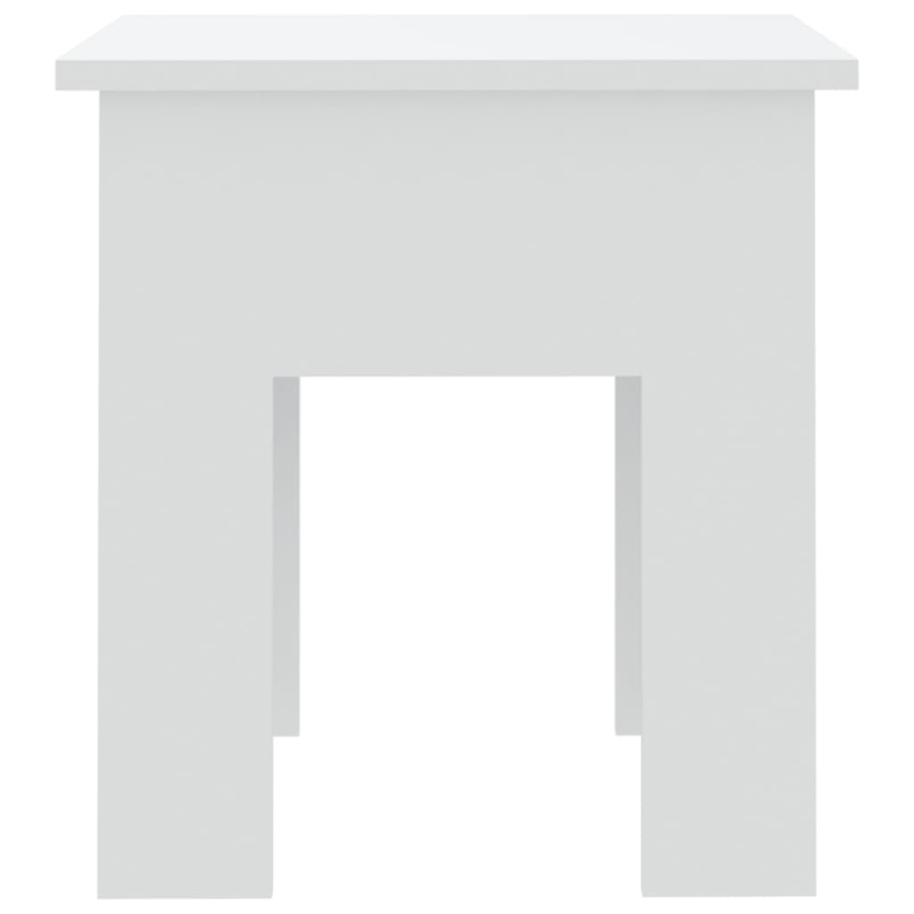 vidaXL Table basse Blanc 40x40x42 cm Aggloméré