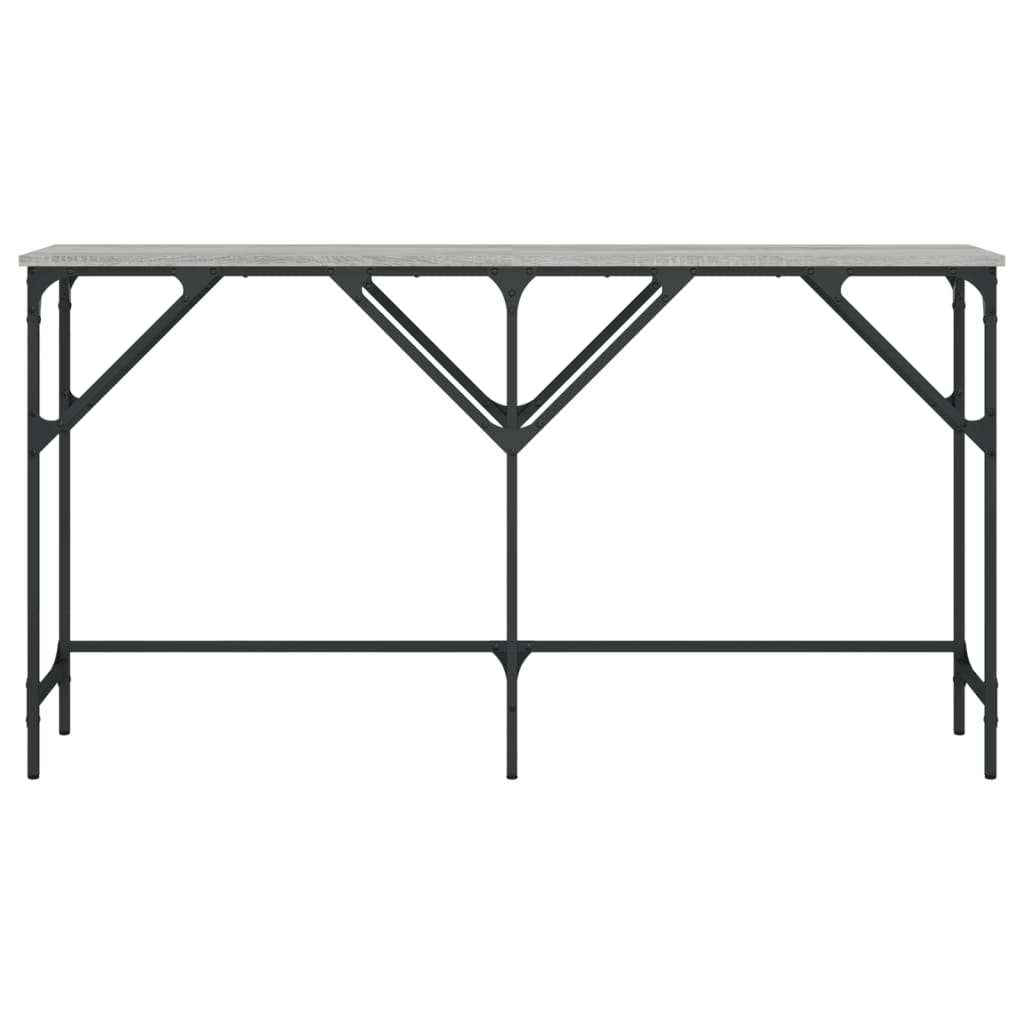 vidaXL Table console sonoma gris 140x29x75 cm bois d'ingénierie