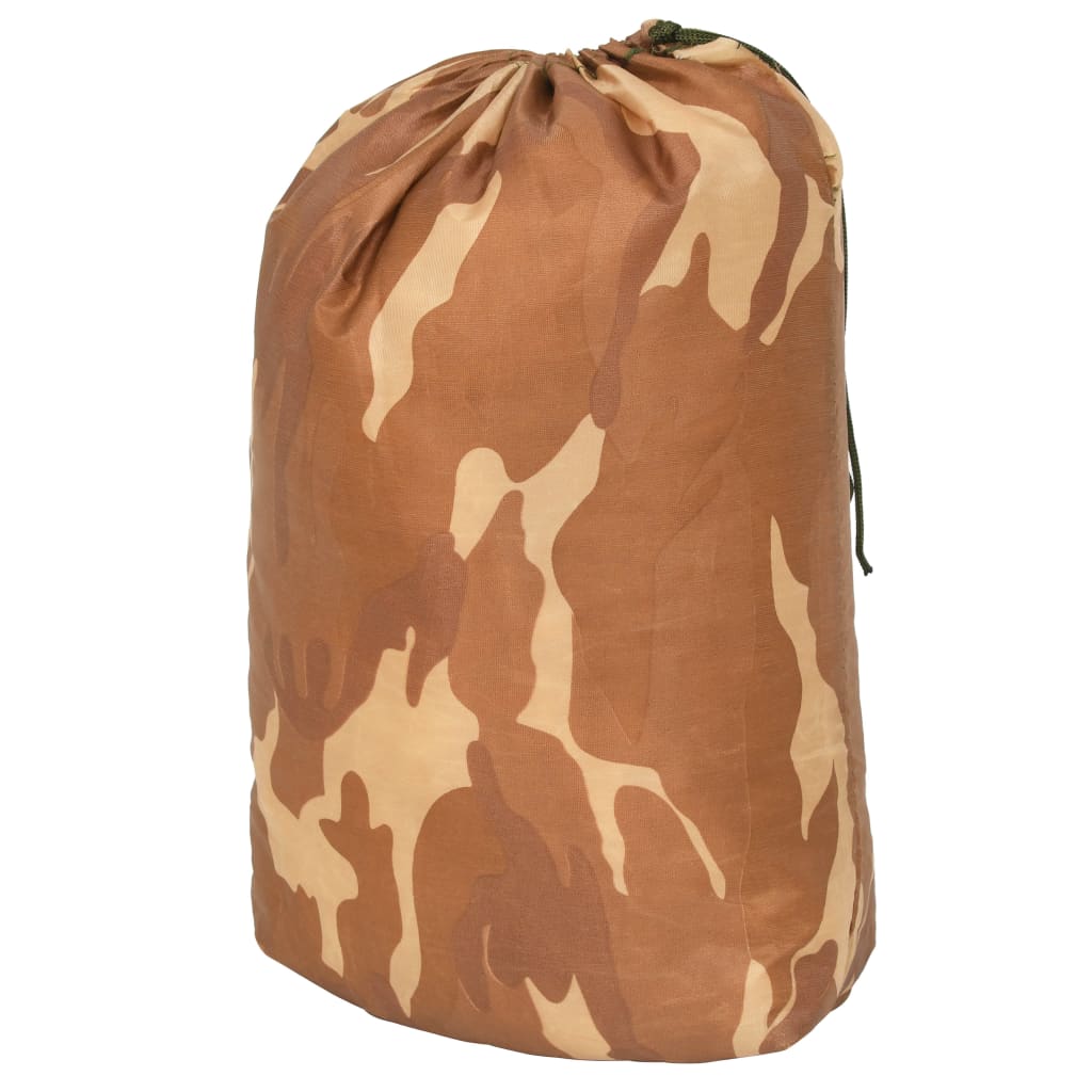 vidaXL Filet de camouflage avec sac de rangement 2x7 m Beige
