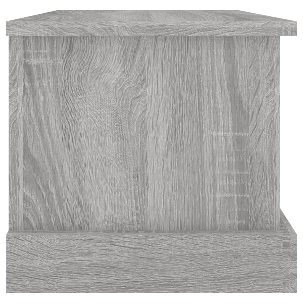 vidaXL Boîte de rangement sonoma gris 50x30x28 cm bois d'ingénierie