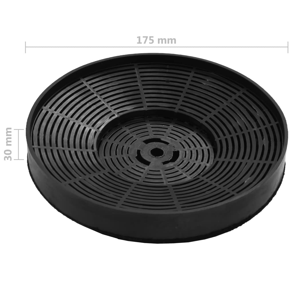 Filtres à charbon pour hotte de cuisine 2 pcs 175x30 mm
