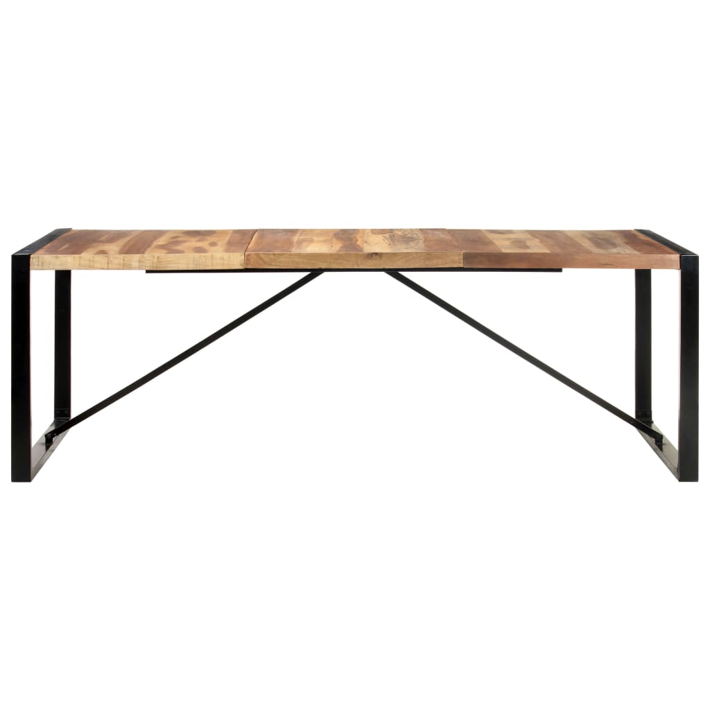 vidaXL Table de salle à manger 220x100x75 cm Bois solide