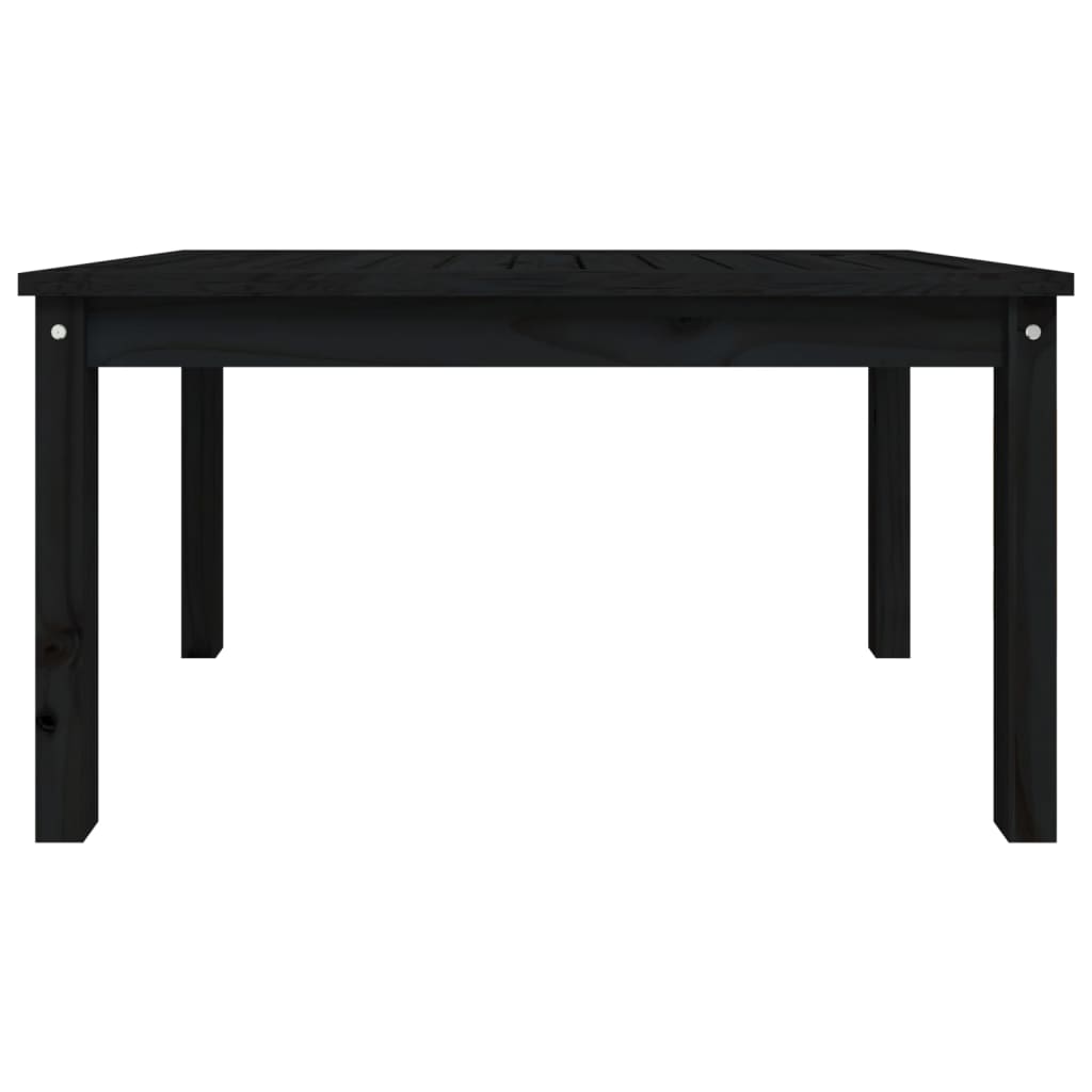 vidaXL Table de jardin noir 82,5x50,5x45 cm bois massif de pin