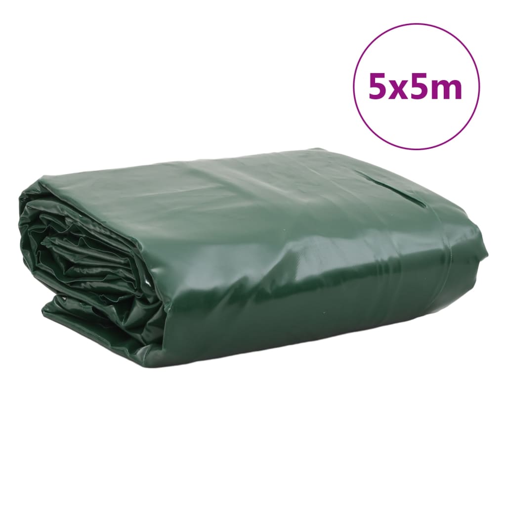vidaXL Bâche vert 5x5 m 650 g/m²
