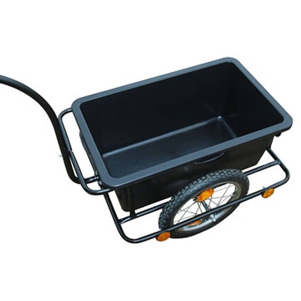 vidaXL Remorque de vélo avec chariot en plastique 90 L