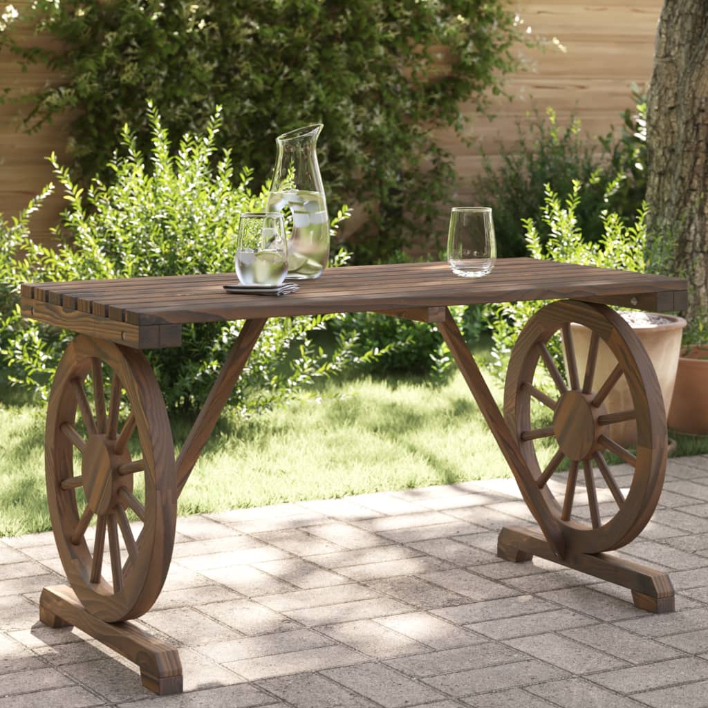 vidaXL Table de jardin 115x55x65 cm bois de sapin massif