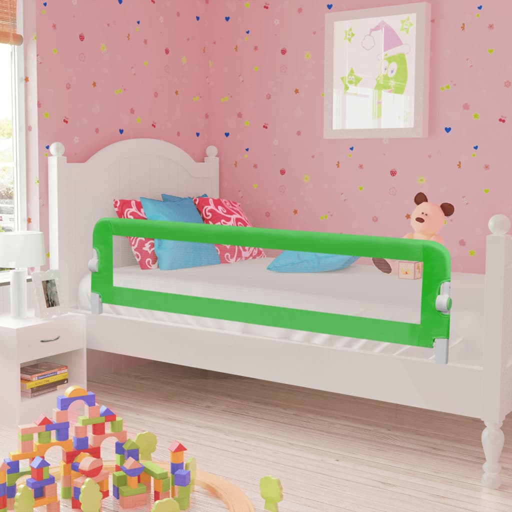 vidaXL Barrière de lit pour enfants 150x42 cm Vert