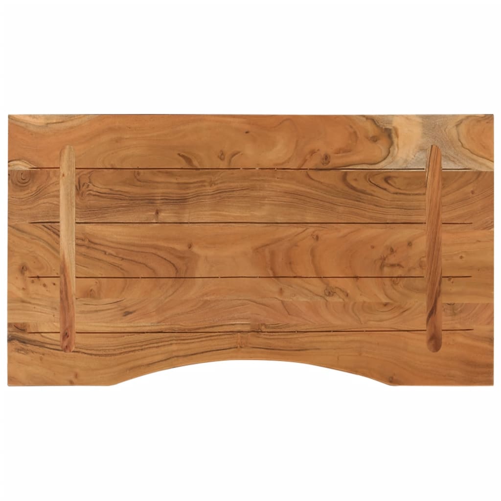 vidaXL Dessus de bureau 80x50x2,5cm rectangulaire bois massif d'acacia