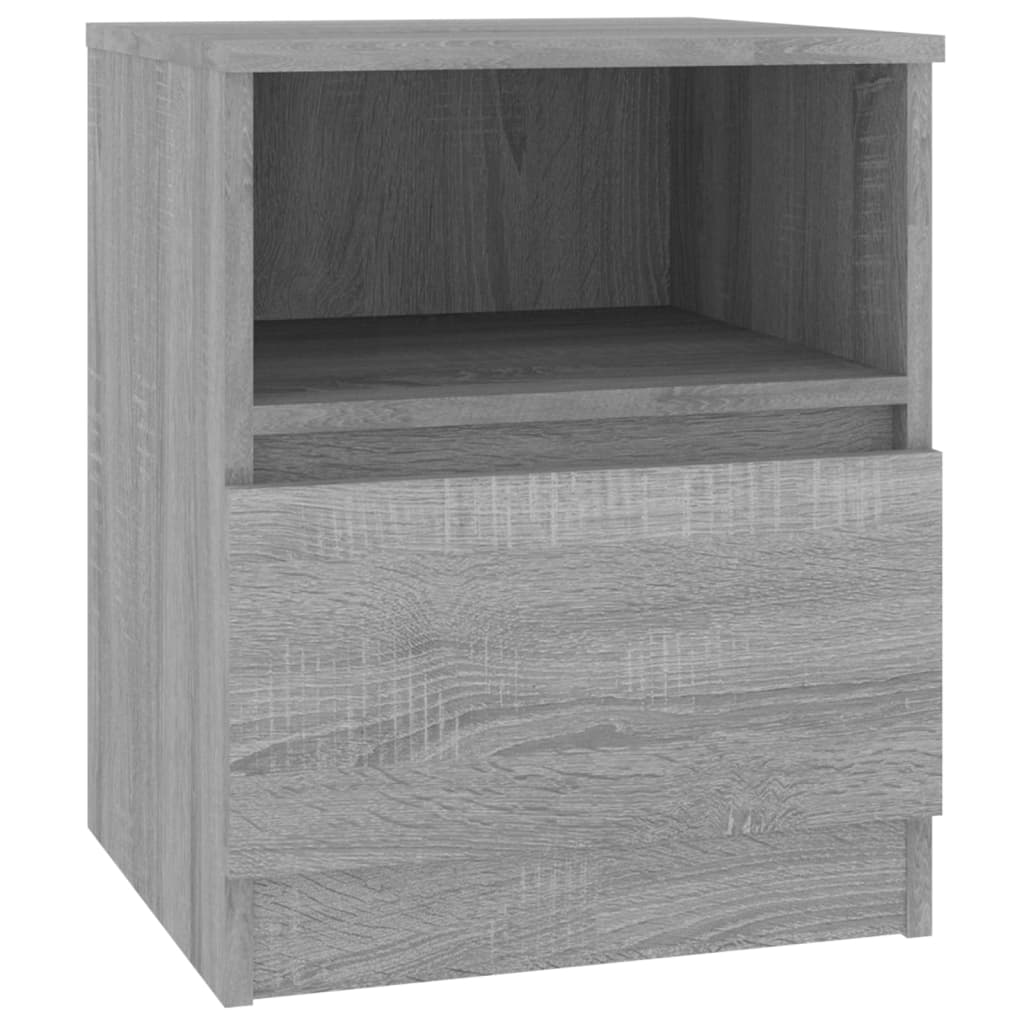 vidaXL Table de chevet sonoma gris 40x40x50 cm bois d'ingénierie