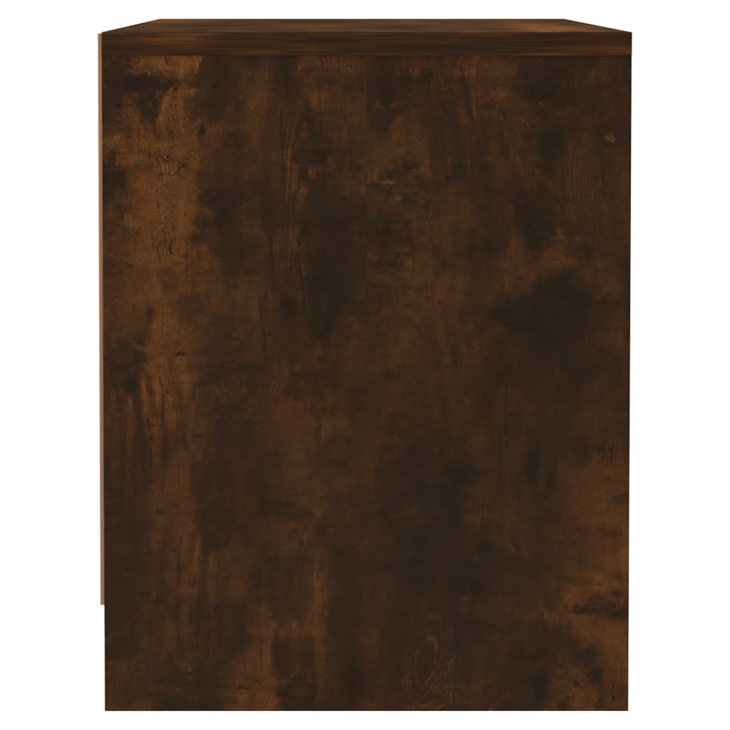 vidaXL Table de chevet chêne fumé 45x34x44,5 cm bois d'ingénierie